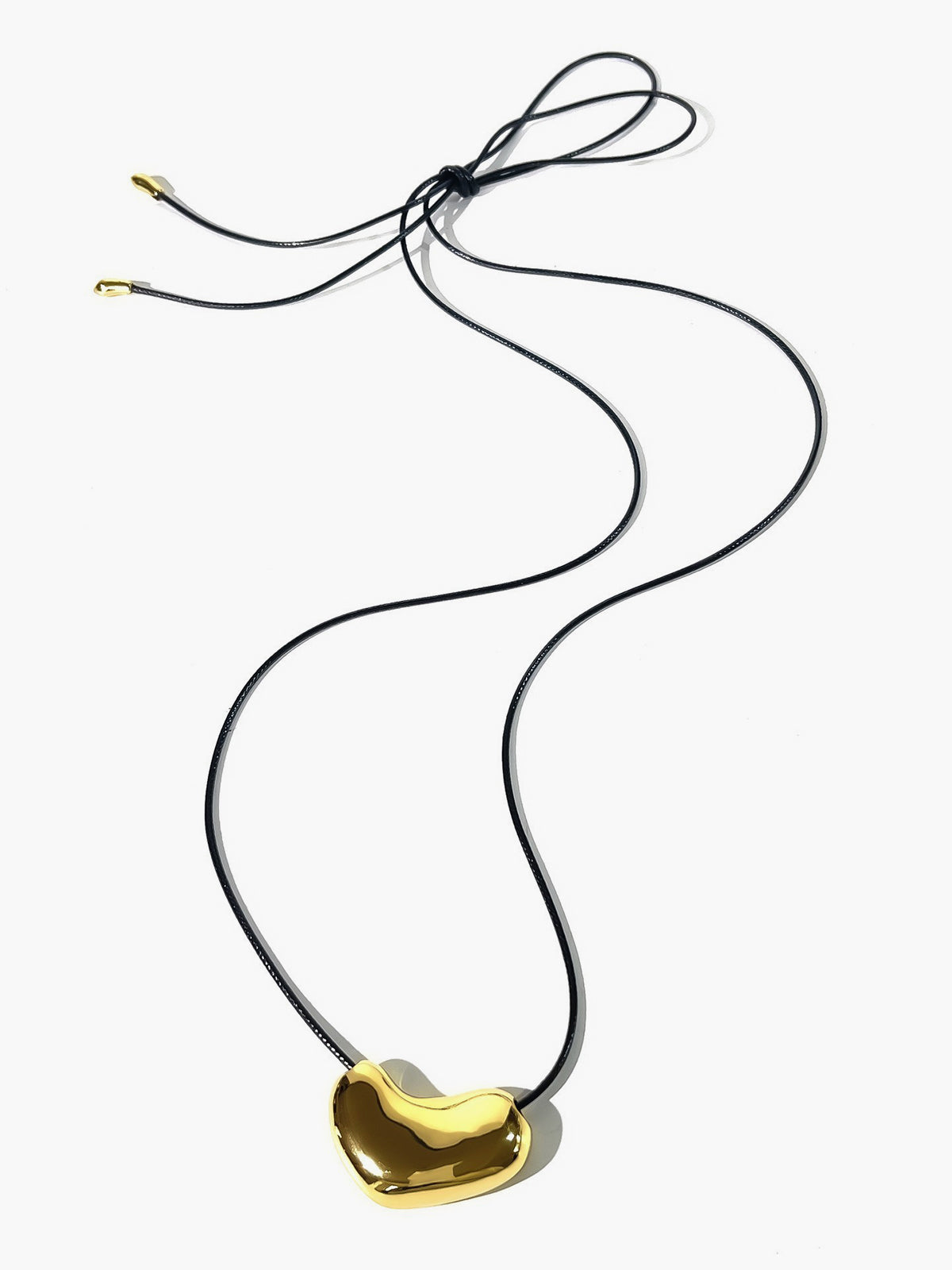 V-Shape Heart Rope Necklace-Massicos