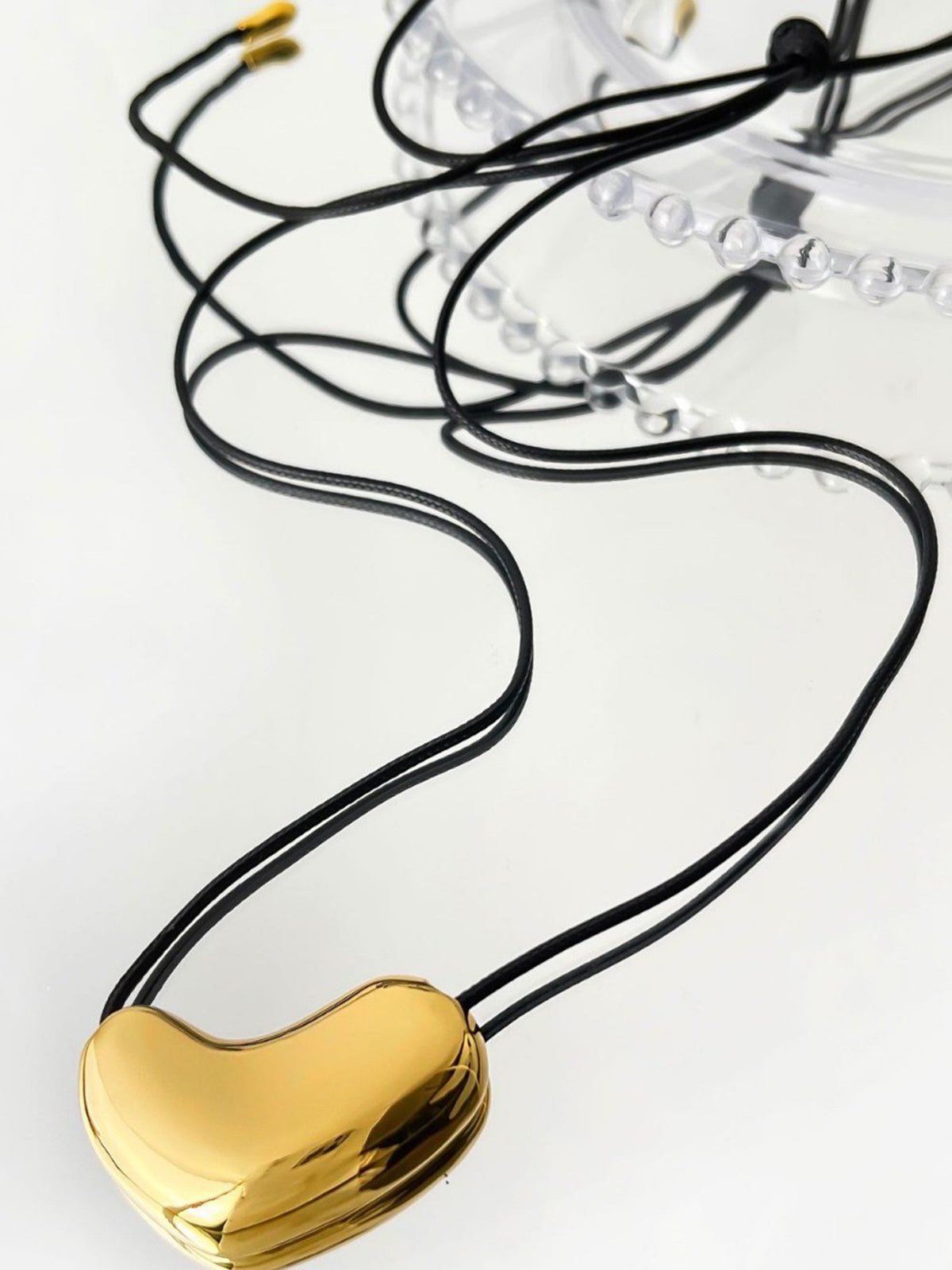 V-Shape Heart Rope Necklace-Massicos
