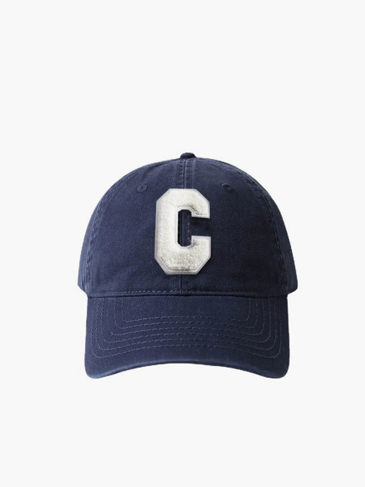 Cotton C-Letter Soft Top Cap Hat-Massicos