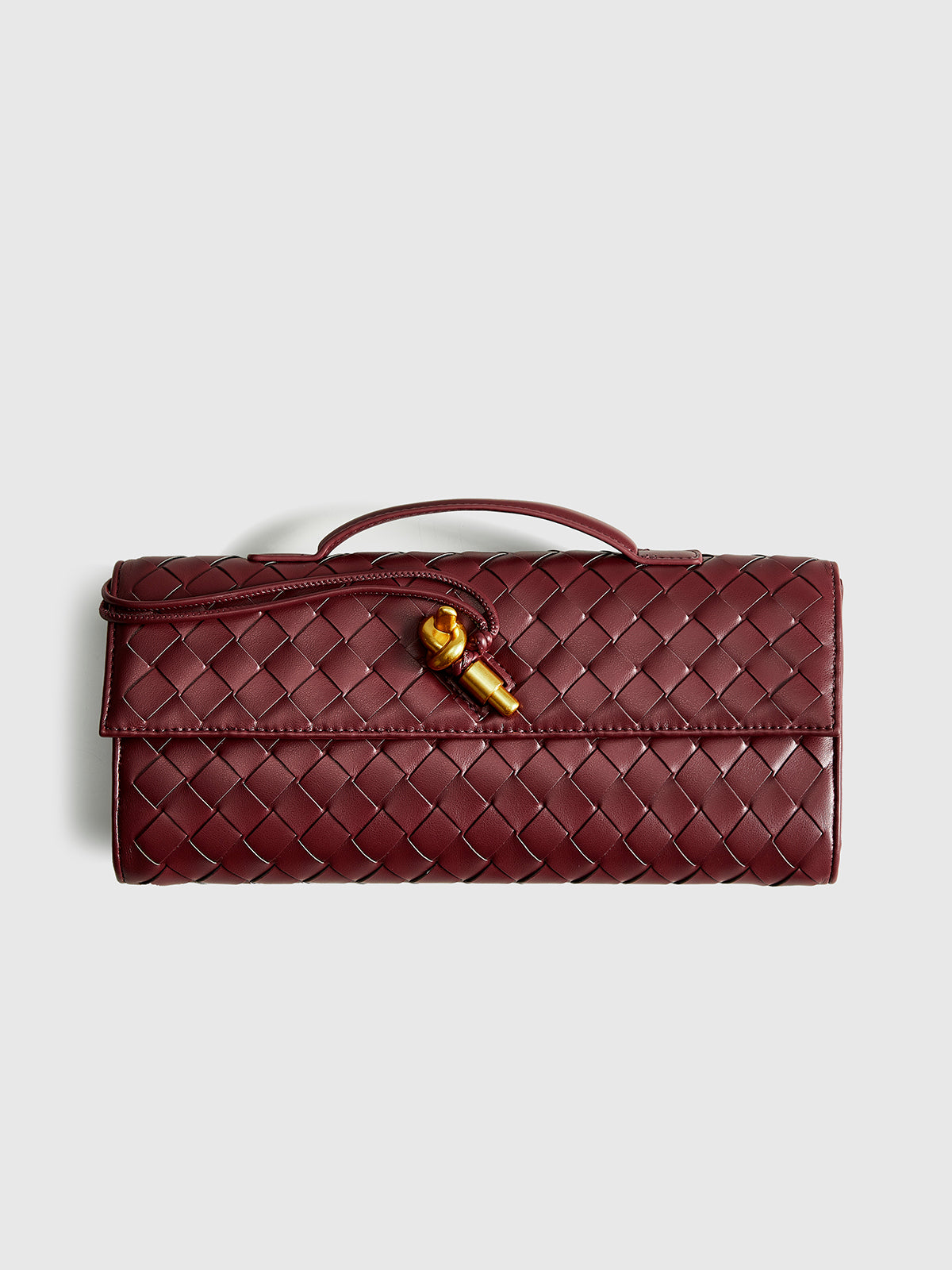 Two Way Woven Flap Clutch Shoulder Bag-Massicos