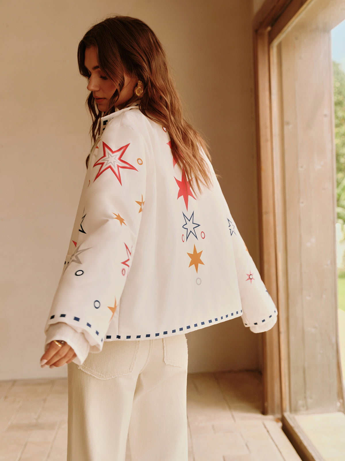 Boheme Star Printed Jacket-Massicos