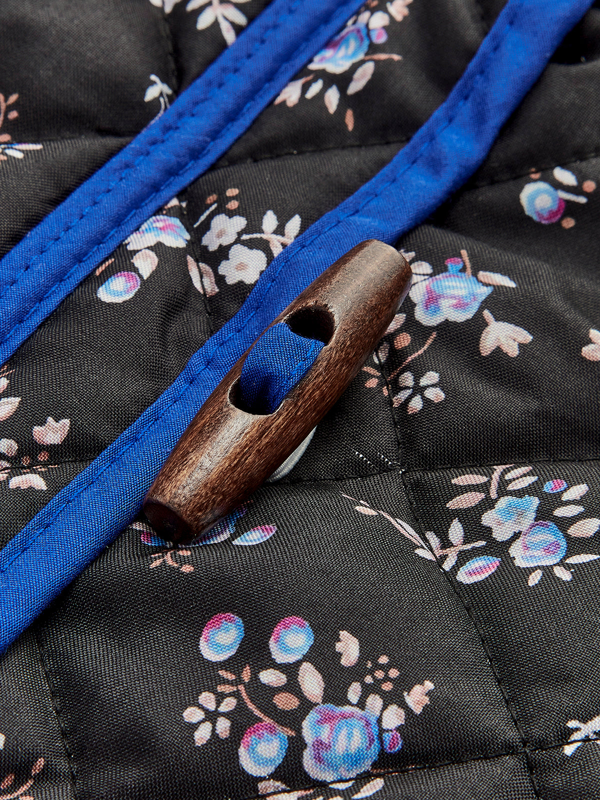Vintage Contrast Trim Winter Coat-Massicos