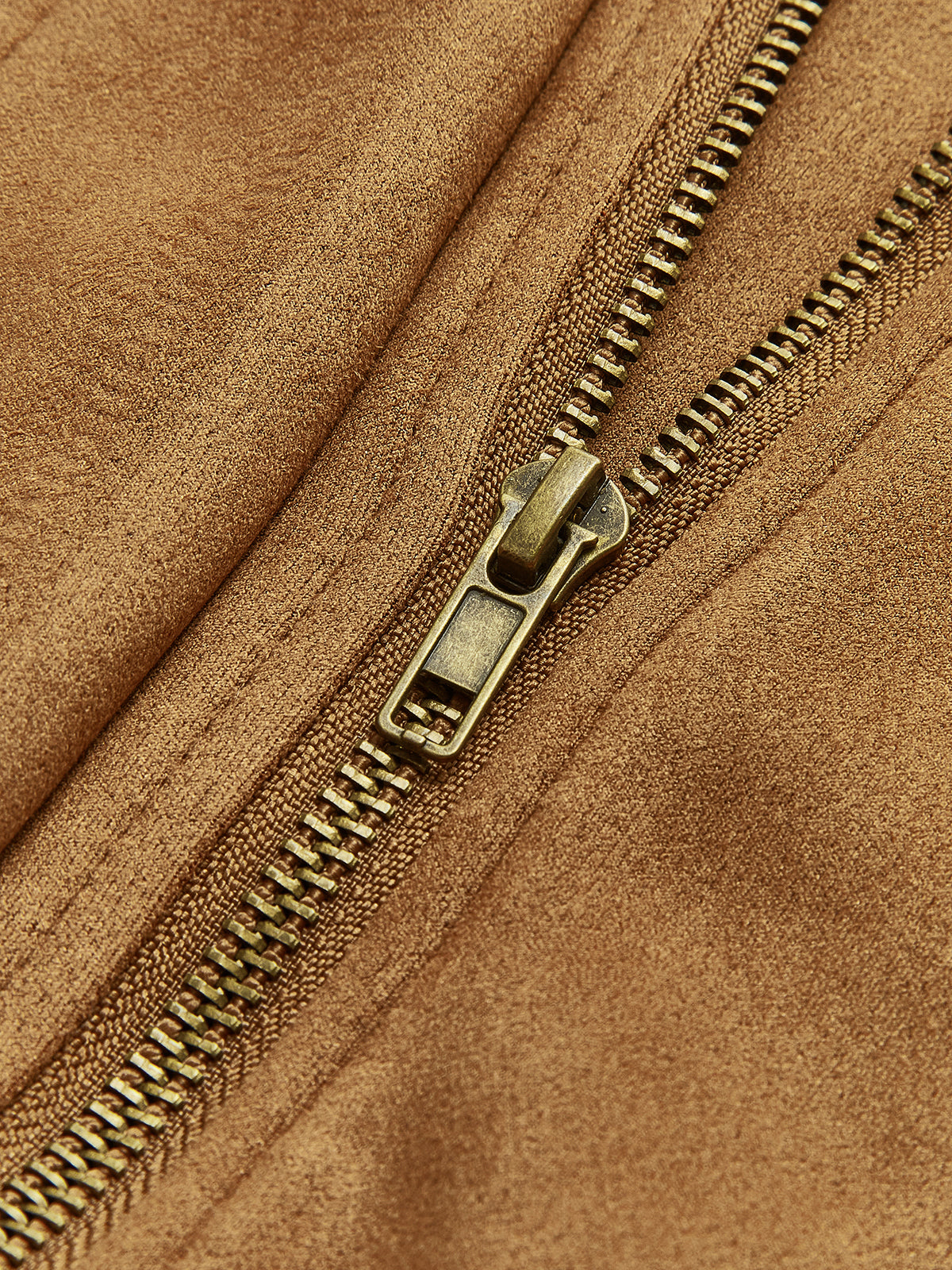 Suede Zipper Shift Jacket-Massicos