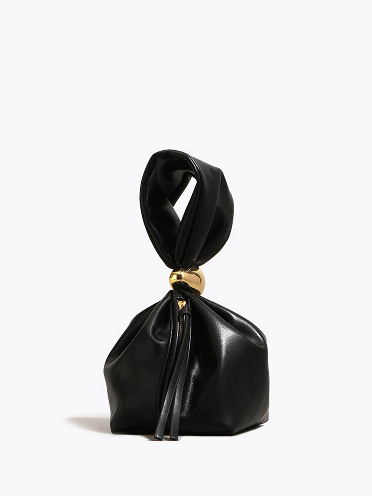 Simple Oval-Ring Drawstring Bucket Bag-ROVOLE