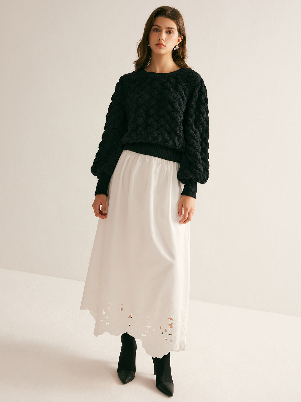 Crew Neck Cloud Sweater-Massicos