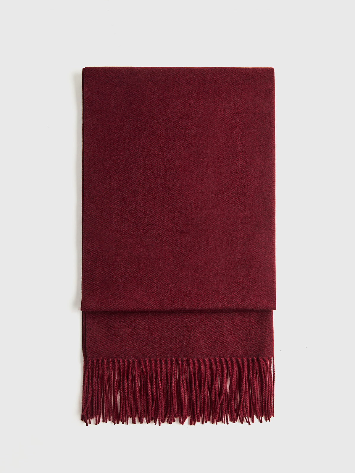 Wool-Blend Vintage Tassel Scarf-Massicos