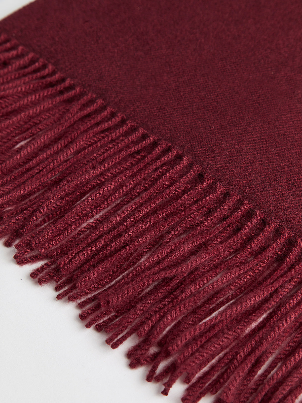Wool-Blend Vintage Tassel Scarf-Massicos