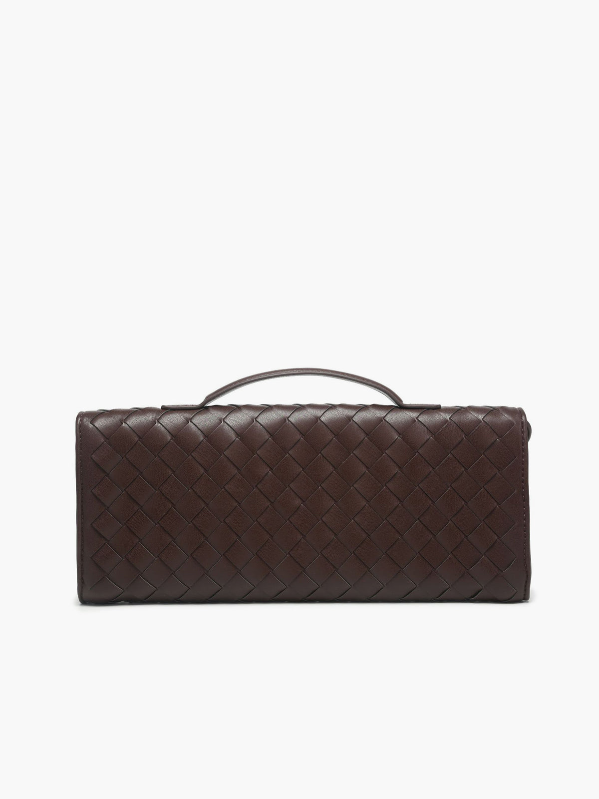 Two Way Woven Flap Clutch Shoulder Bag-Massicos