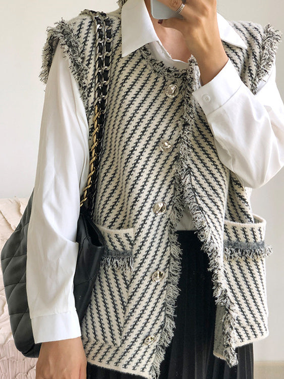 Elegant Tassel Vest-Massicos