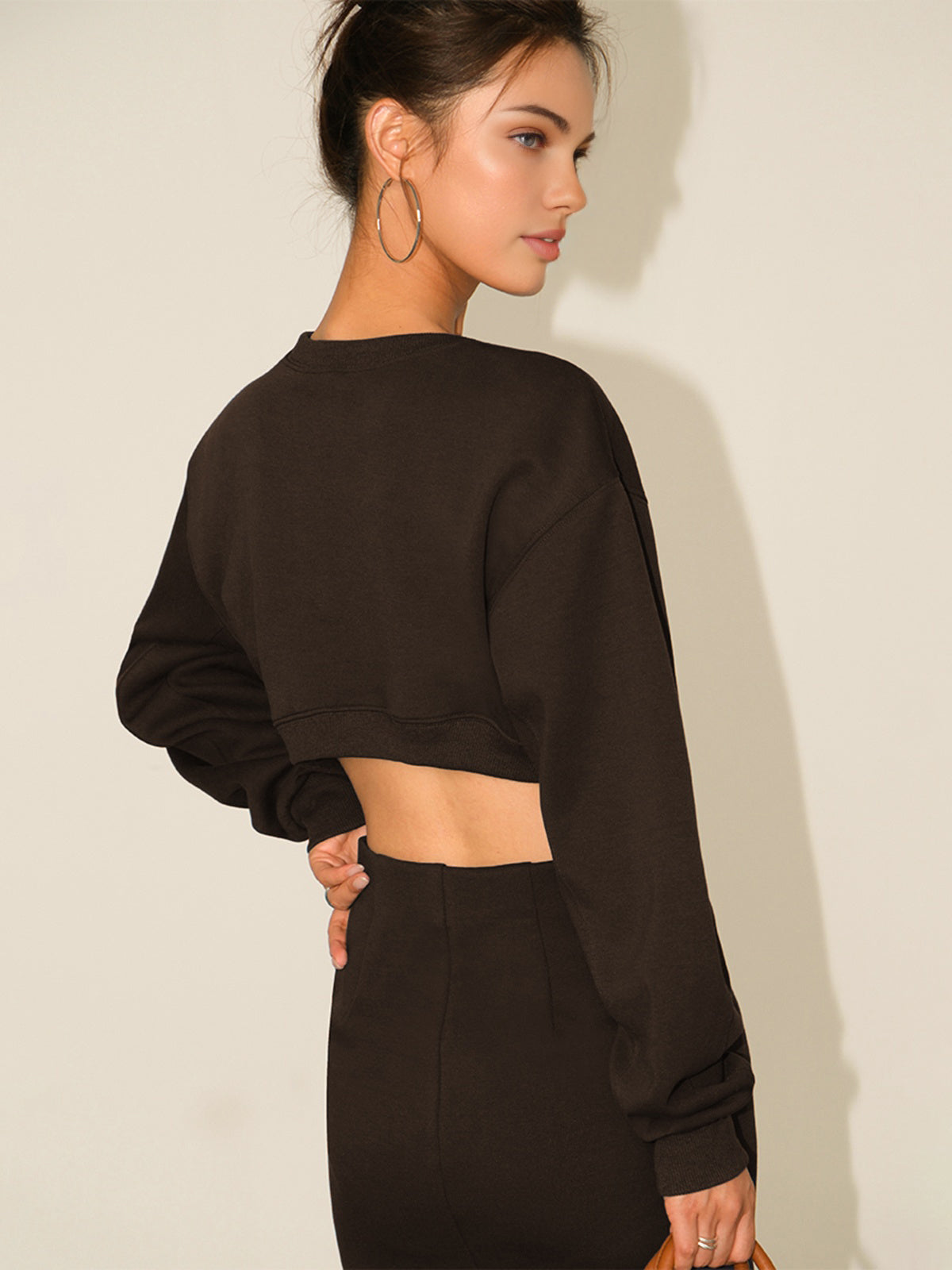 Cutout Backless Long Sleeve Dress-Massicos