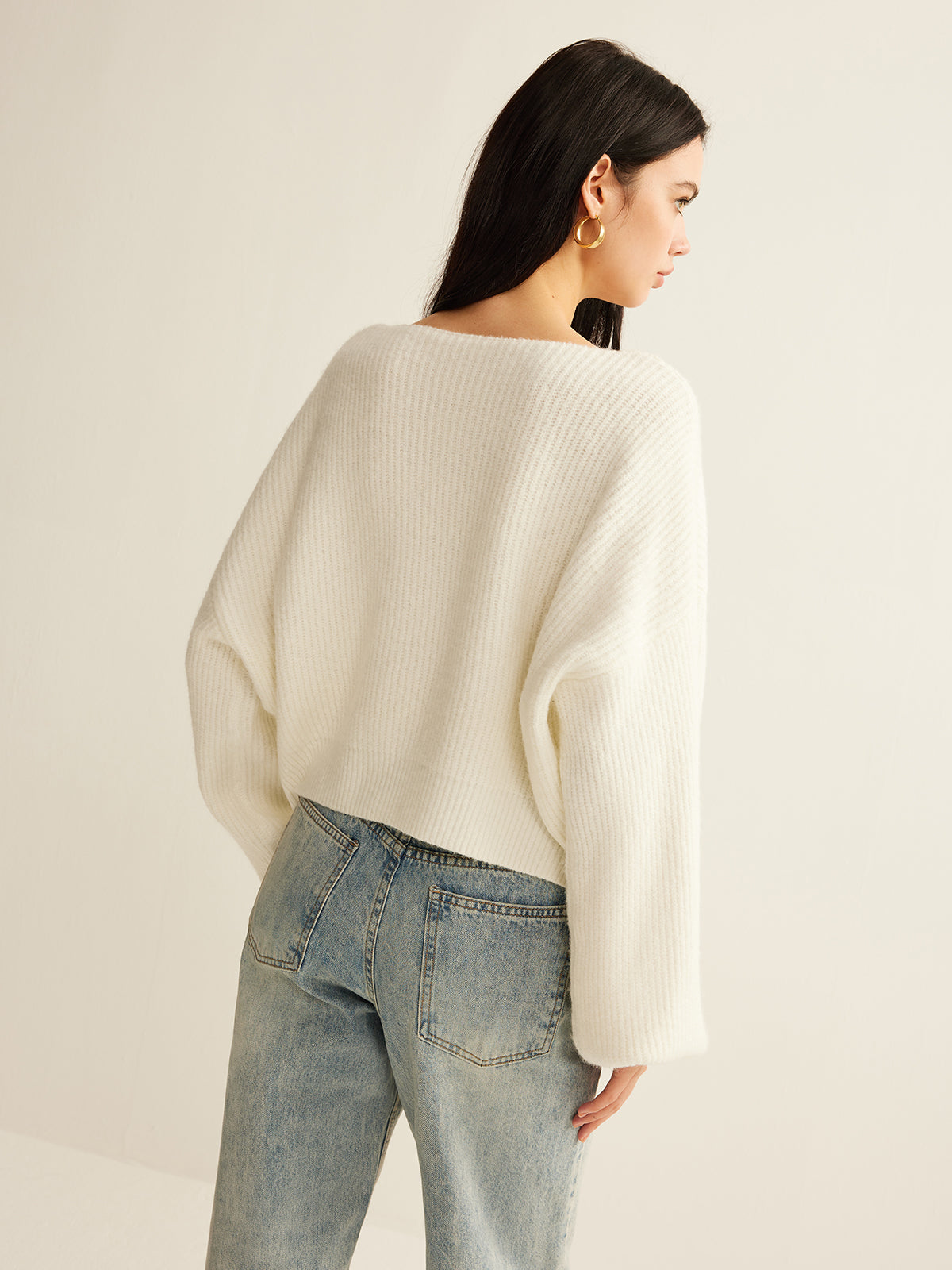 Wool-Blend Tie-Front Cardigan-Massicos