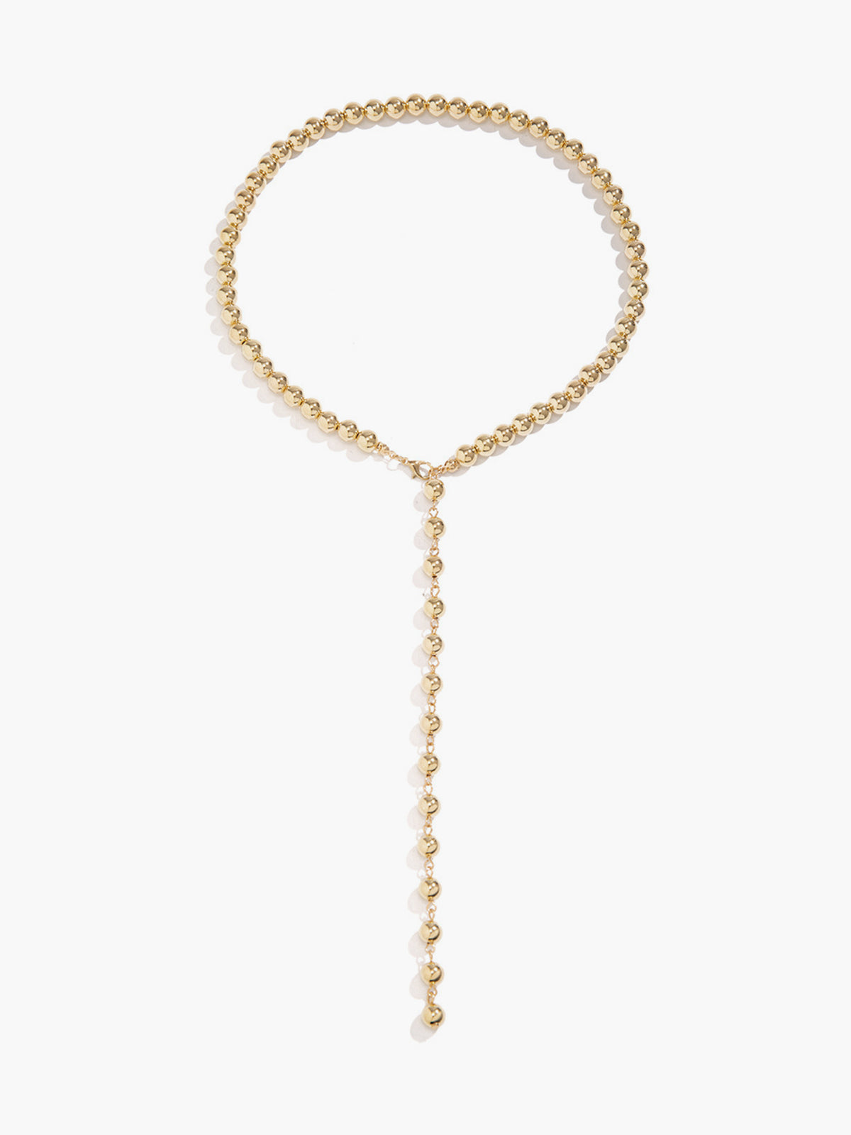 Minimalist Beaded Tassel Necklace-Massicos