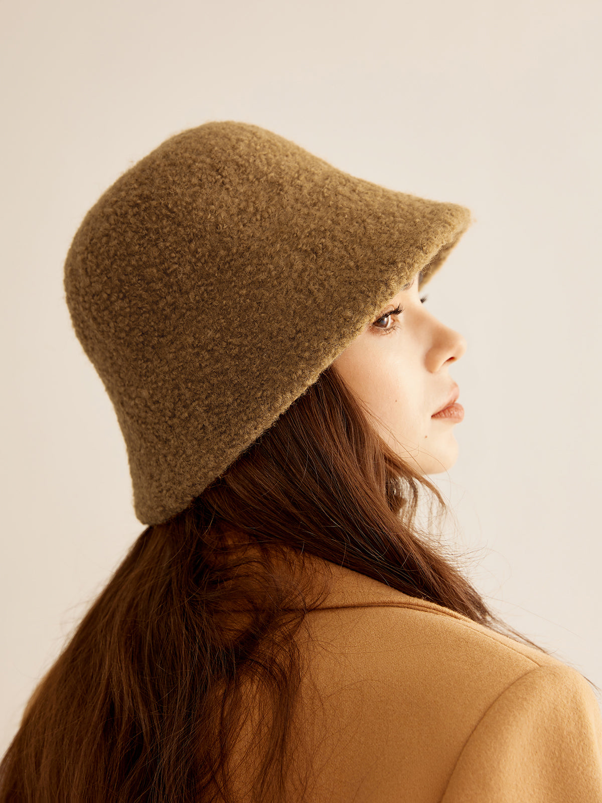 Wool-Blend Bucket Hat-Massicos