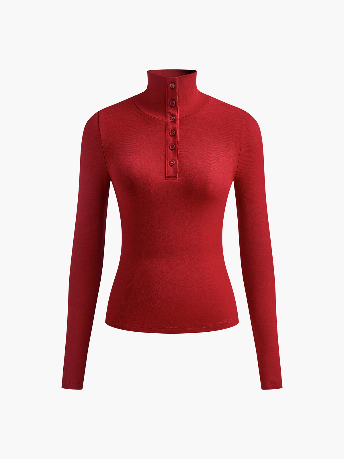 Slinky Button-up Long Sleeve Shirt-Massicos