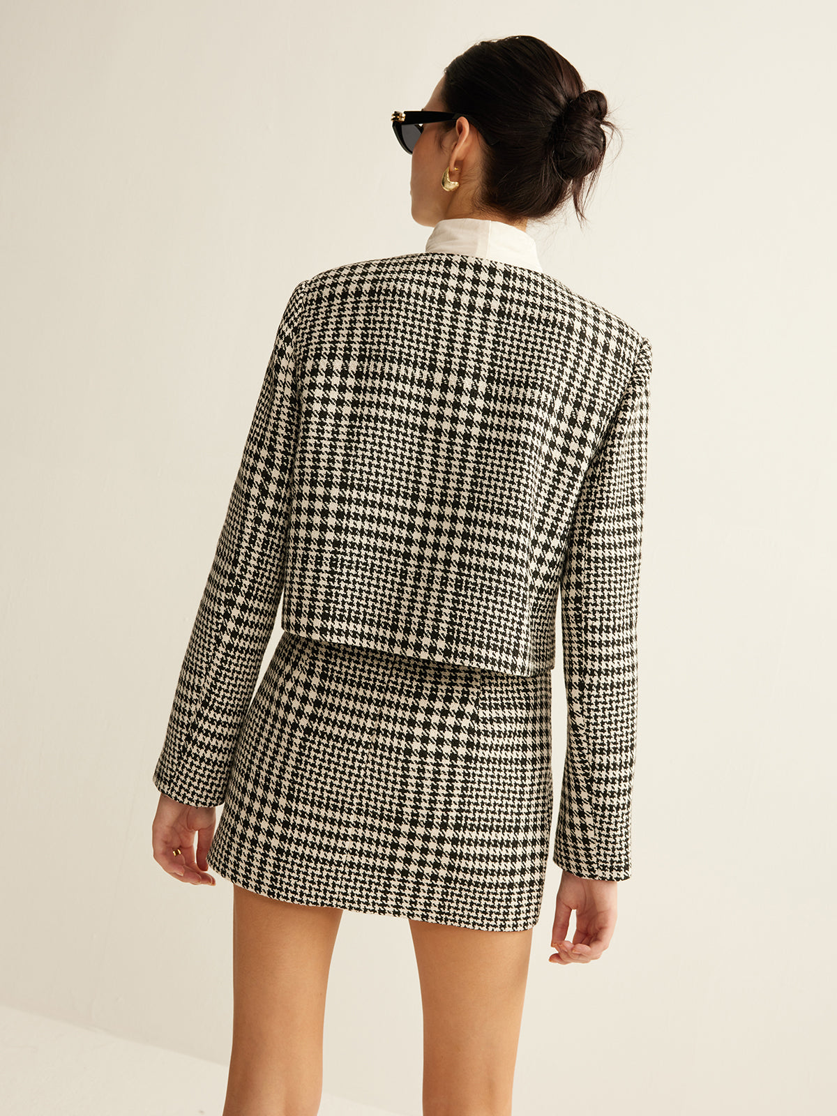 Wool-Blend Checked Jacket-Massicos
