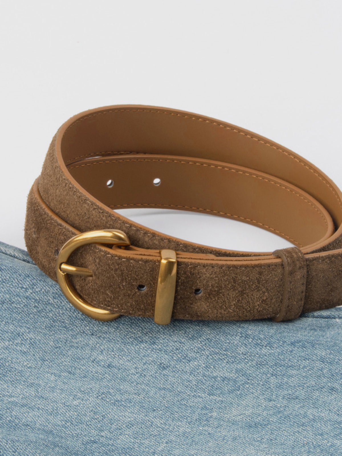 Soft-Buckle Leather Belt-Massicos