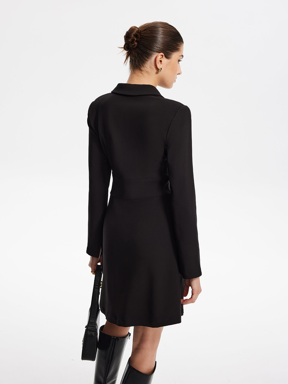 First Choice Blazer Long Sleeve Short Dress-Massicos