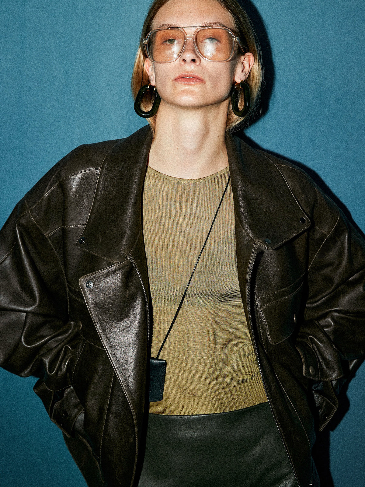 Versatile Shift PU Leather Jacket-Massicos