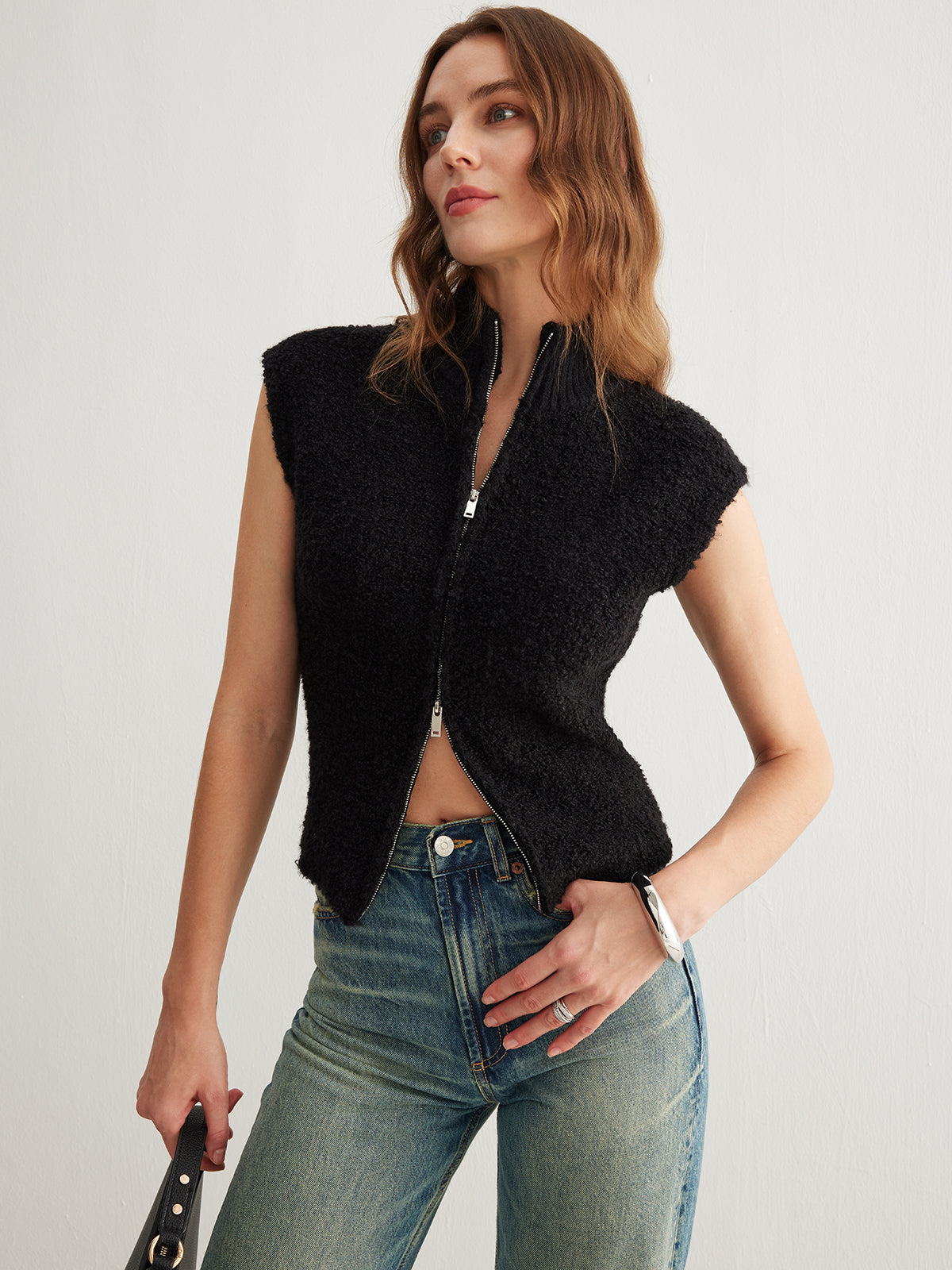 Two Way Zip Minky Cardigan-Massicos