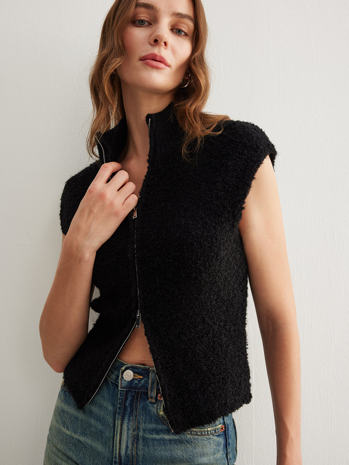 Two Way Zip Minky Cardigan-Massicos