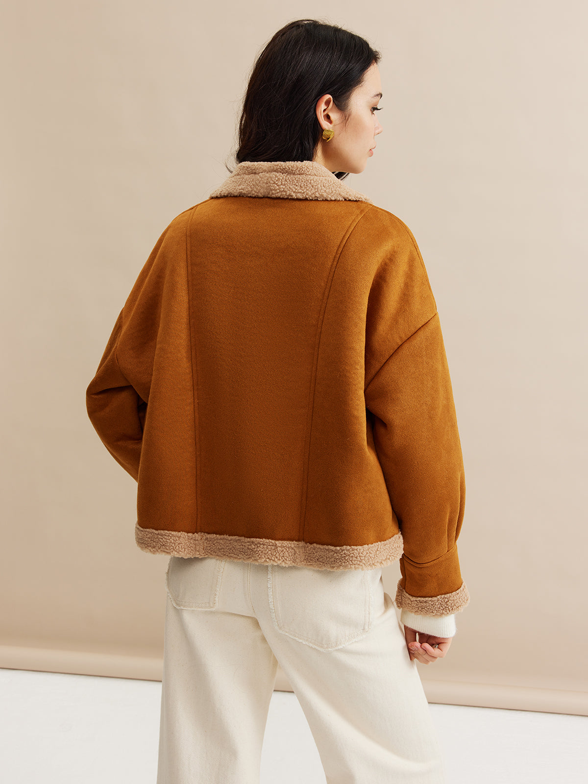 Boheme Minky Lined Suede Jacket-Massicos