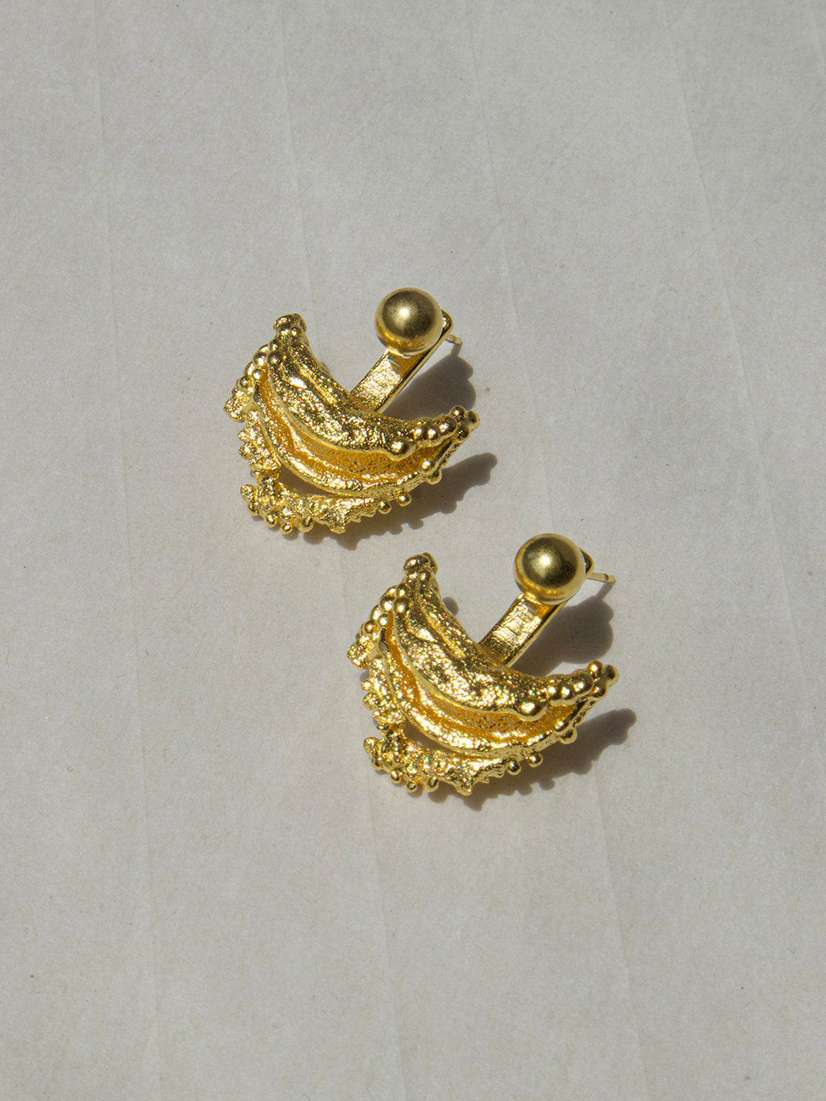 Retro Irregular Curved Stud Earrings-Massicos