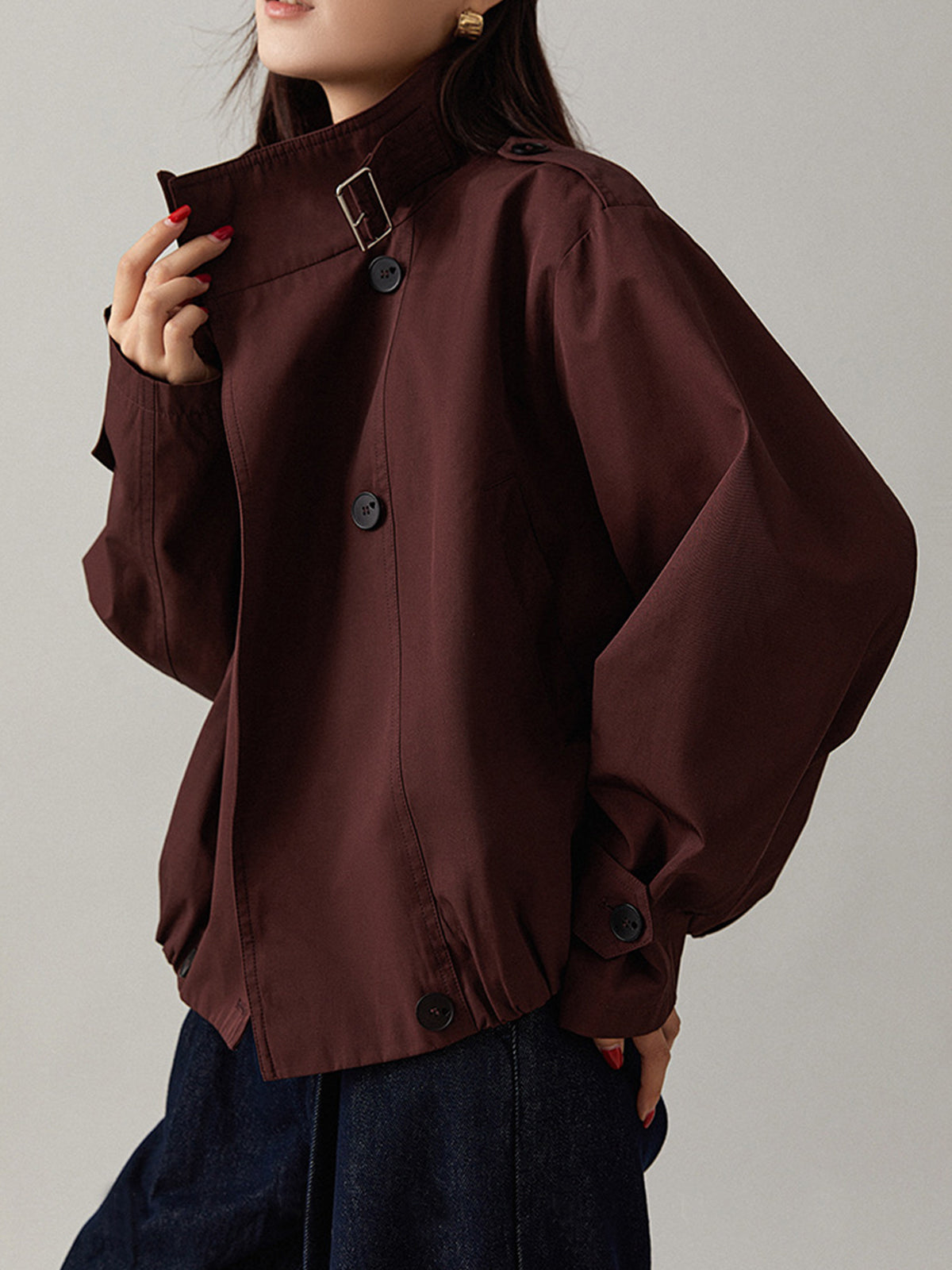 Vintage Loose Trench Coat-Massicos