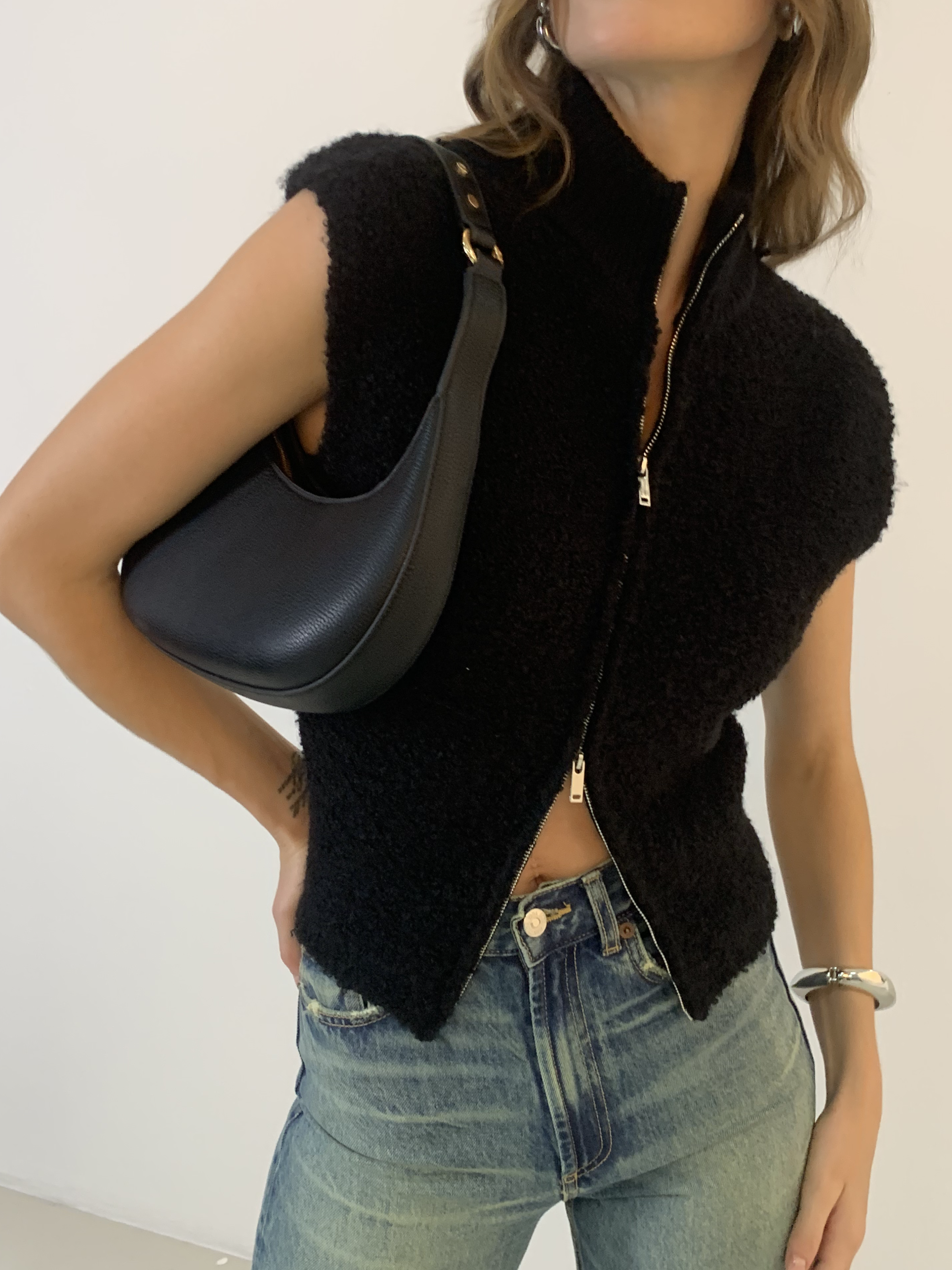 Two Way Zip Minky Cardigan-Massicos