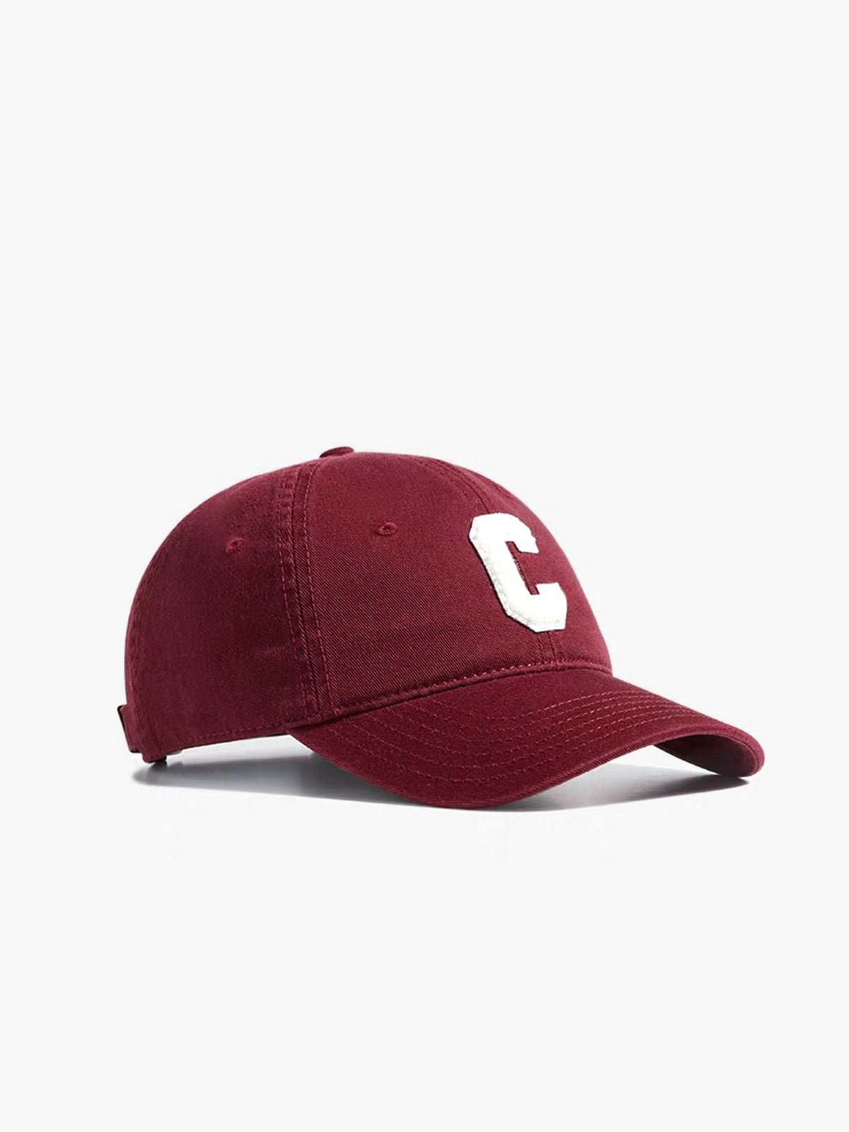 Cotton C-Letter Soft Top Cap Hat-Massicos