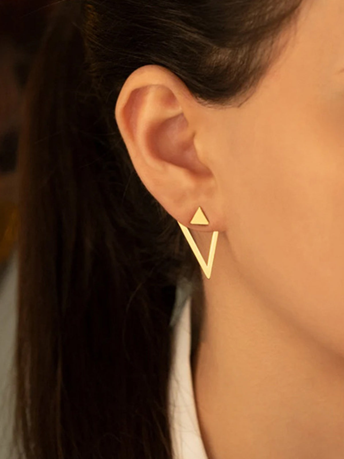 Detachable Triangle Earrings-Massicos