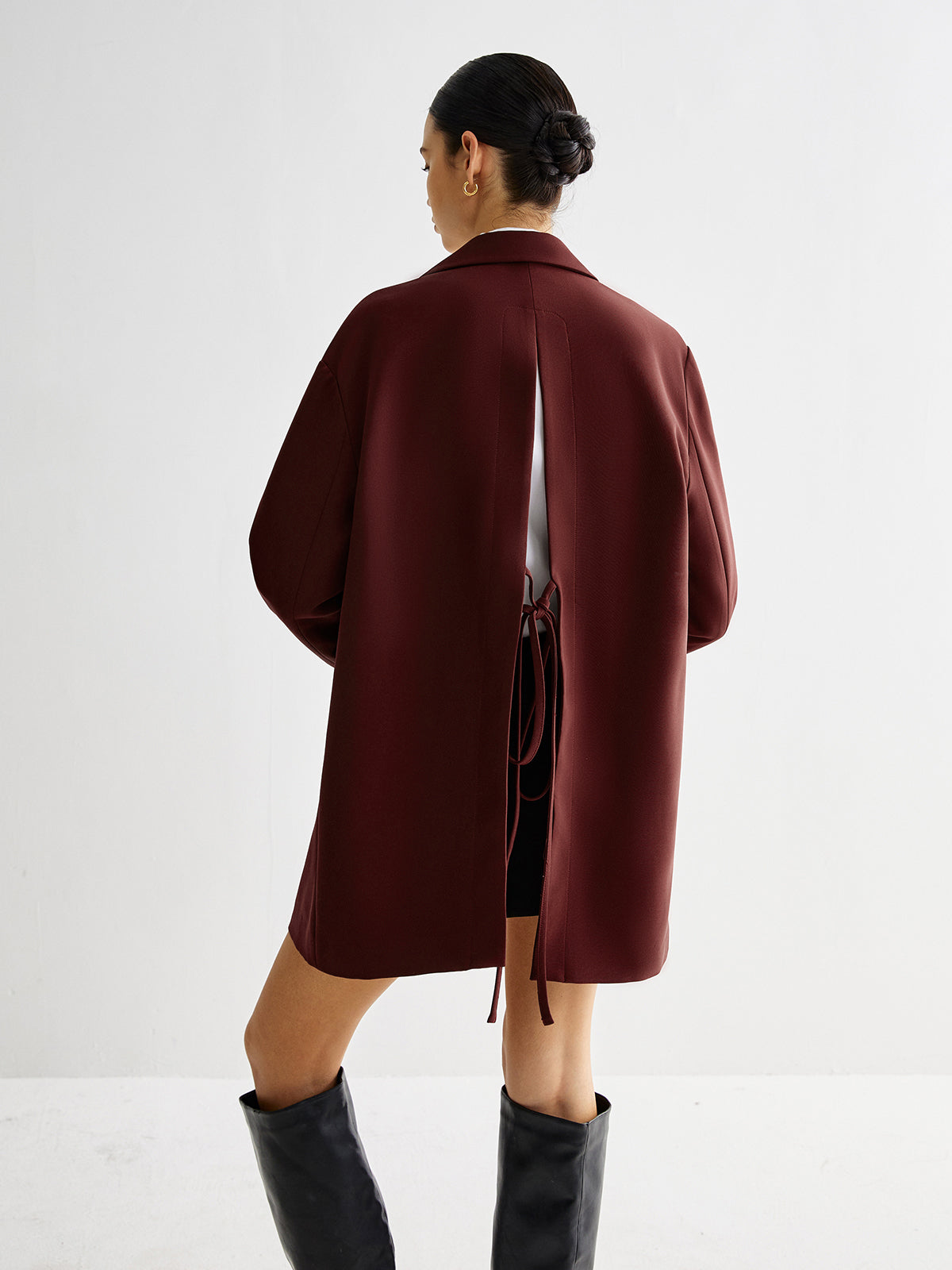 Tie Back Shift Blazer-Massicos