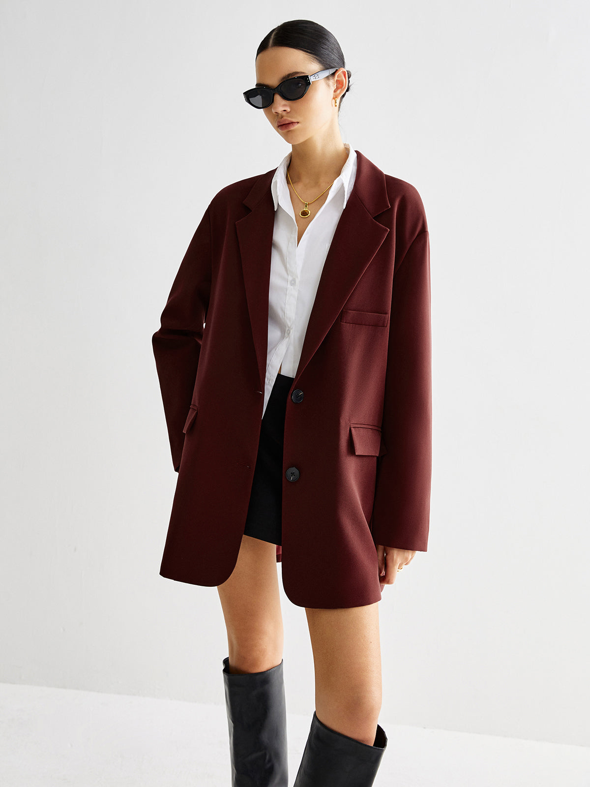 Tie Back Shift Blazer-Massicos