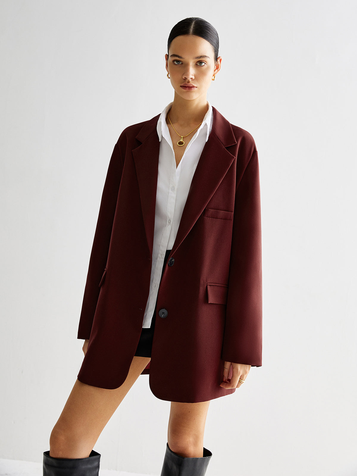 Tie Back Shift Blazer-Massicos