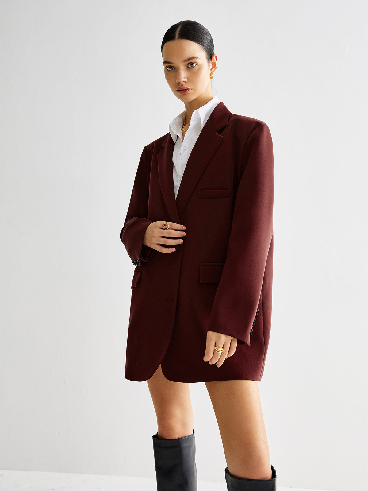 Tie Back Shift Blazer-Massicos