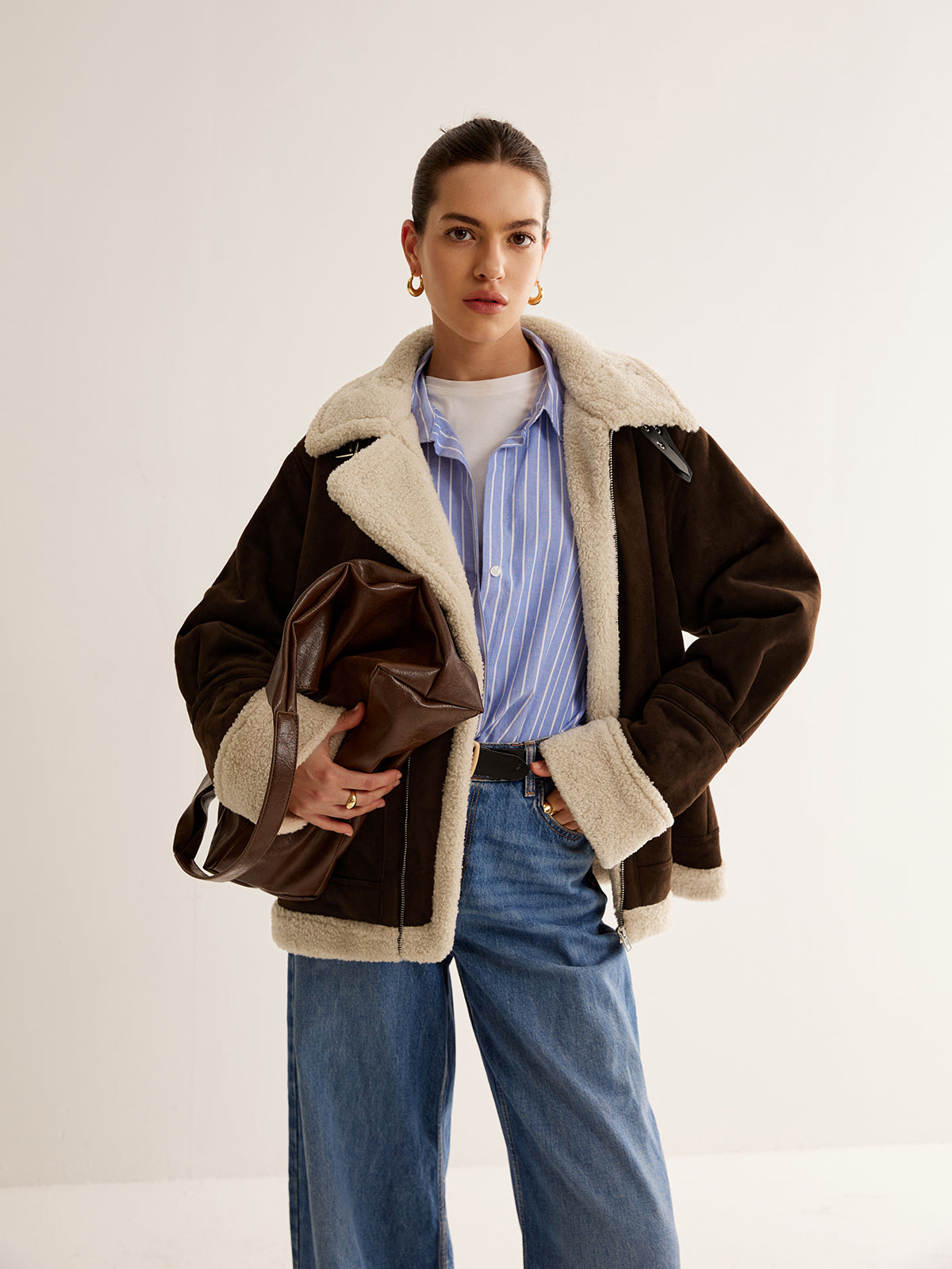 Turtleneck Zipper Fleece Jacket-Massicos