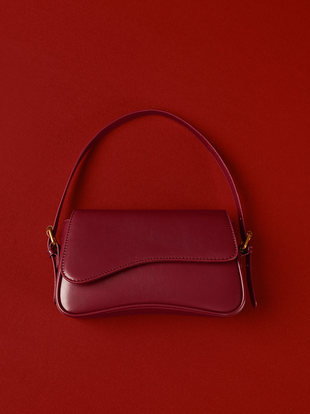 Adjustable Strap Flap Armpit Bag-Massicos