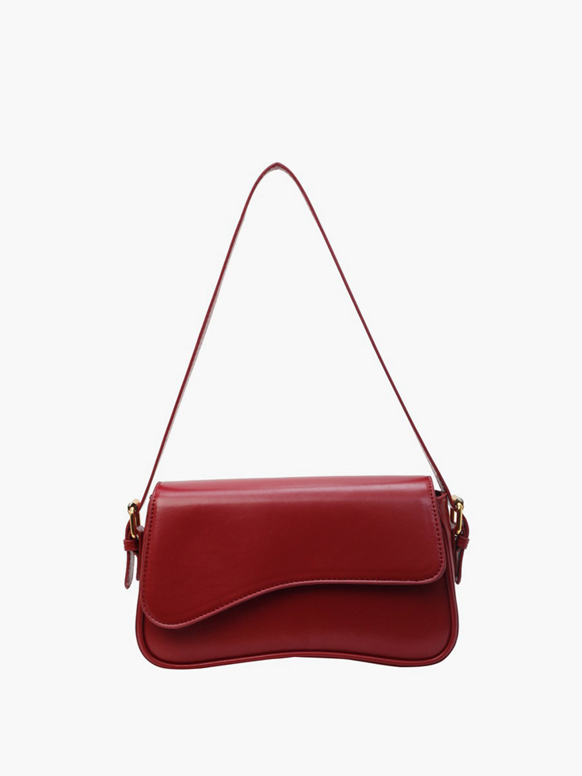 Adjustable Strap Flap Armpit Bag-Massicos