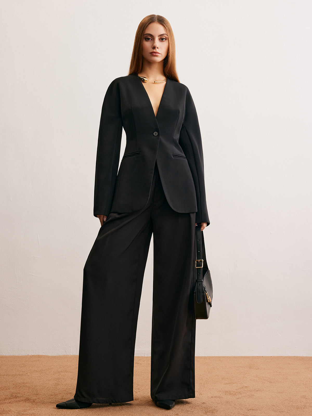 Utility Split Button Cinched Blazer-Massicos