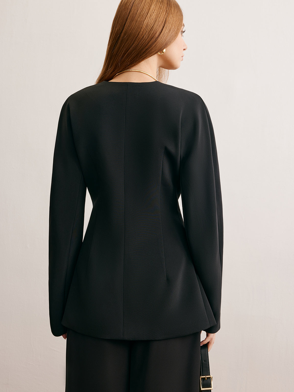 Utility Split Button Cinched Blazer-Massicos