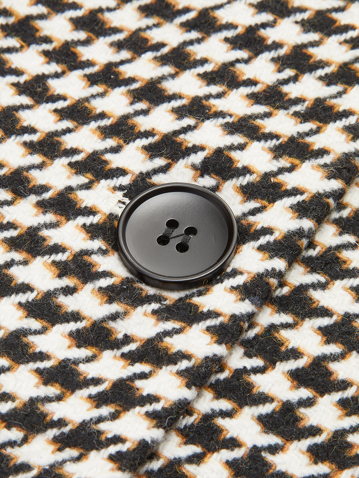 Houndstooth Split Blazer With Belt-Massicos