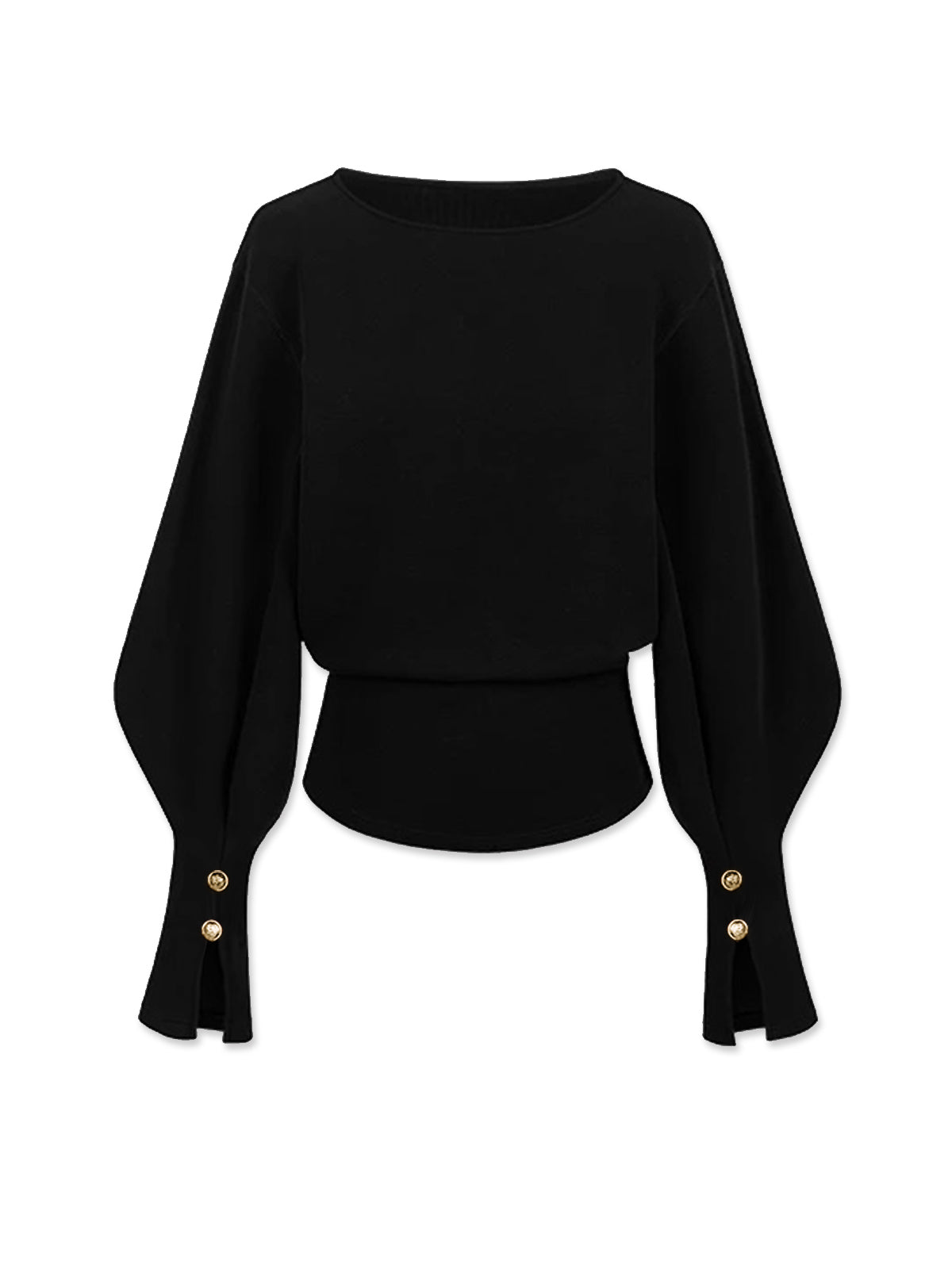 Bell Sleeve Cinched Sweatshirt-Massicos