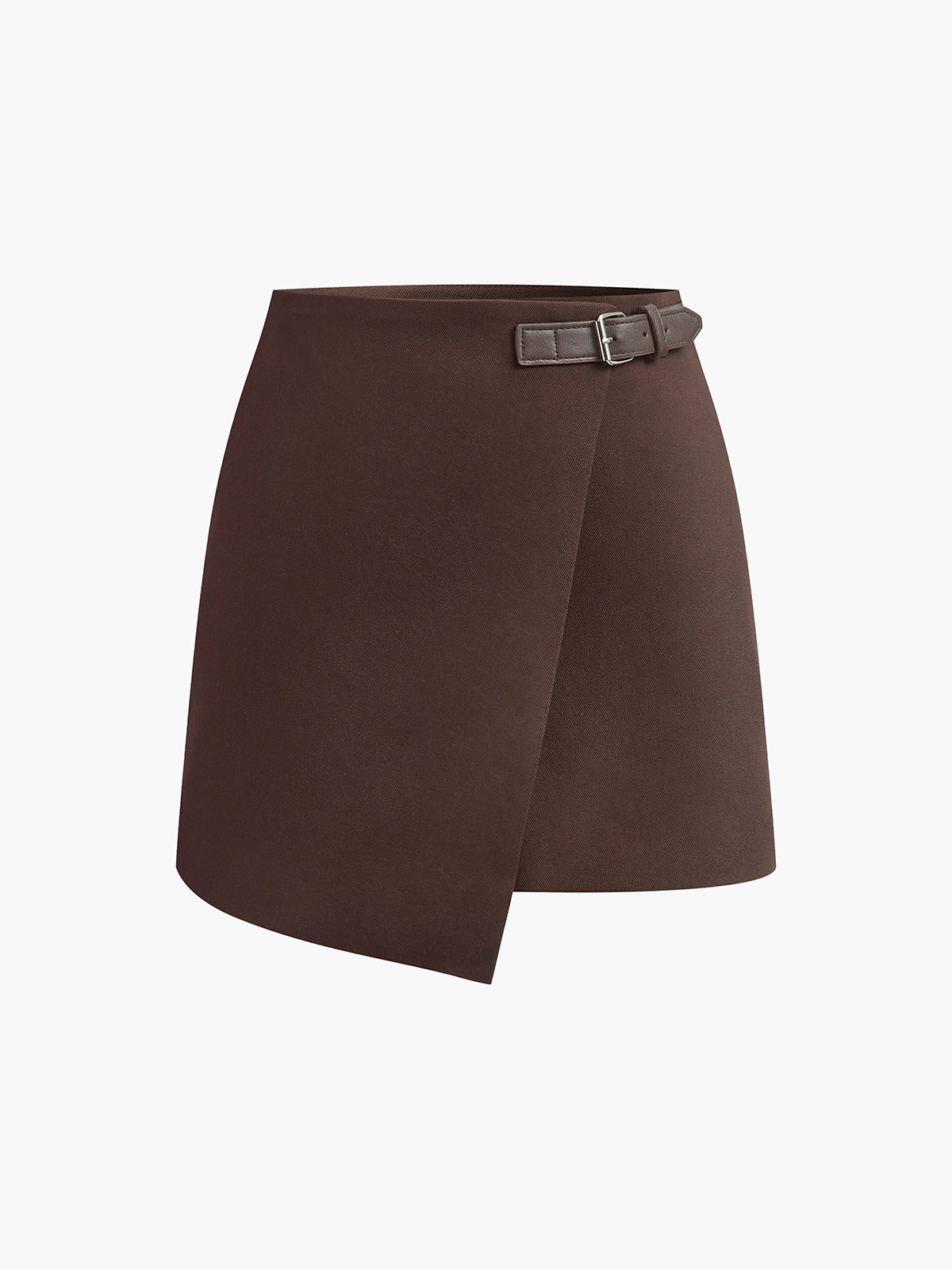Retro Belted Zipper Skirt-Massicos