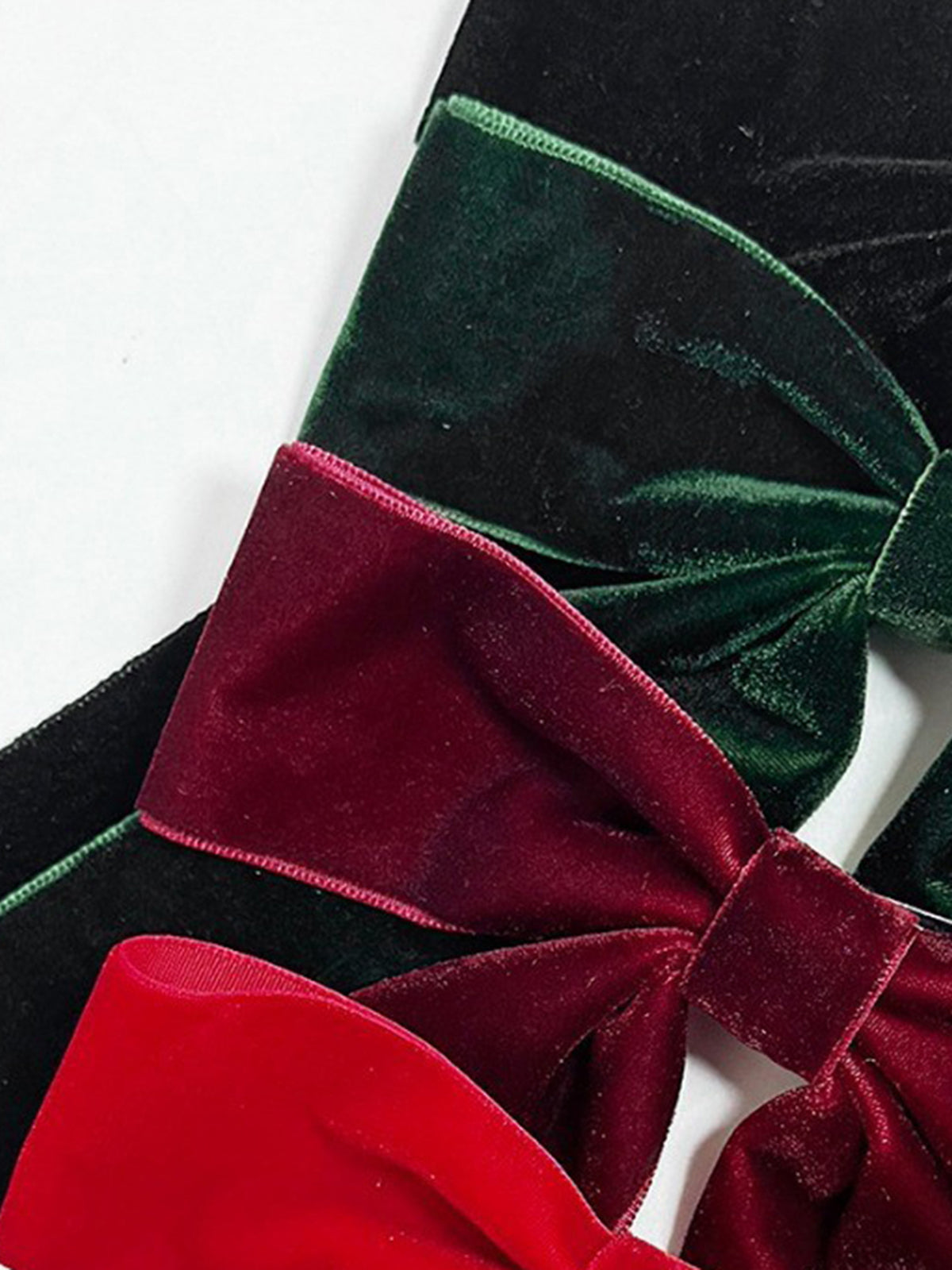 Velvet Bow Hair Clip-Massicos