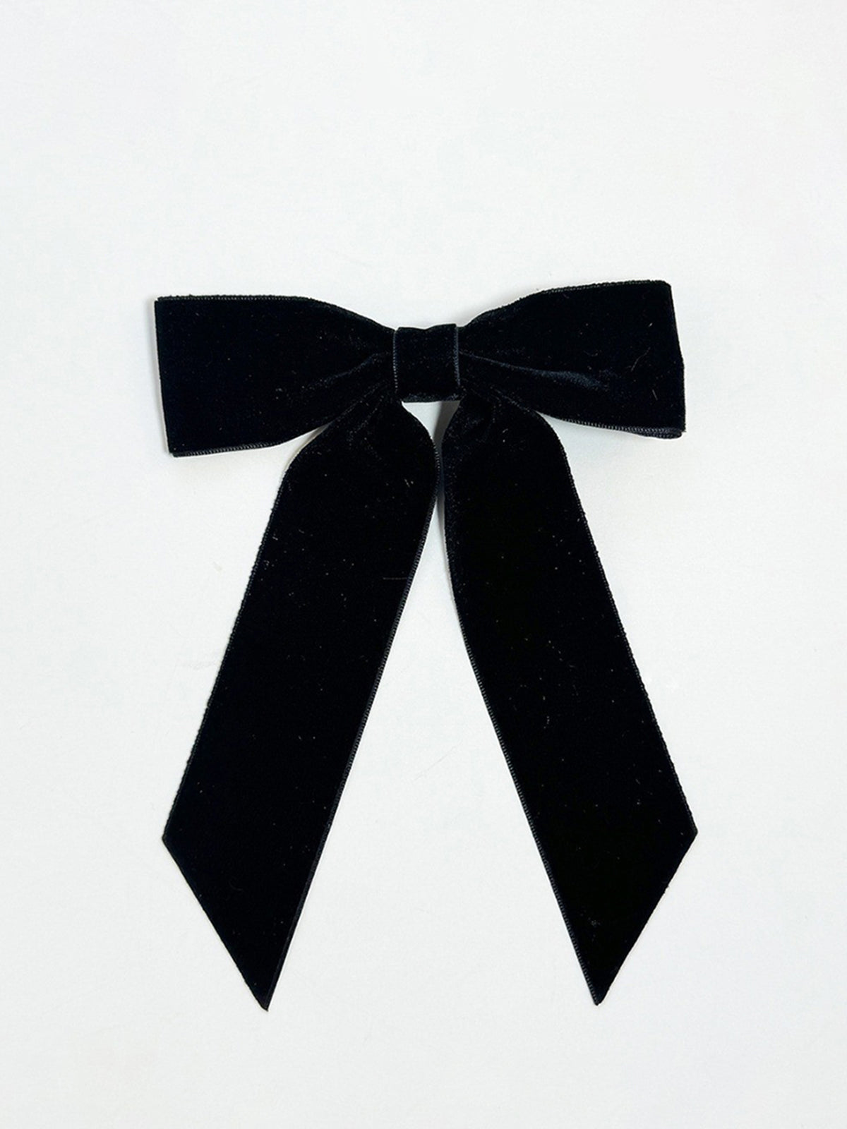 Velvet Bow Hair Clip-Massicos