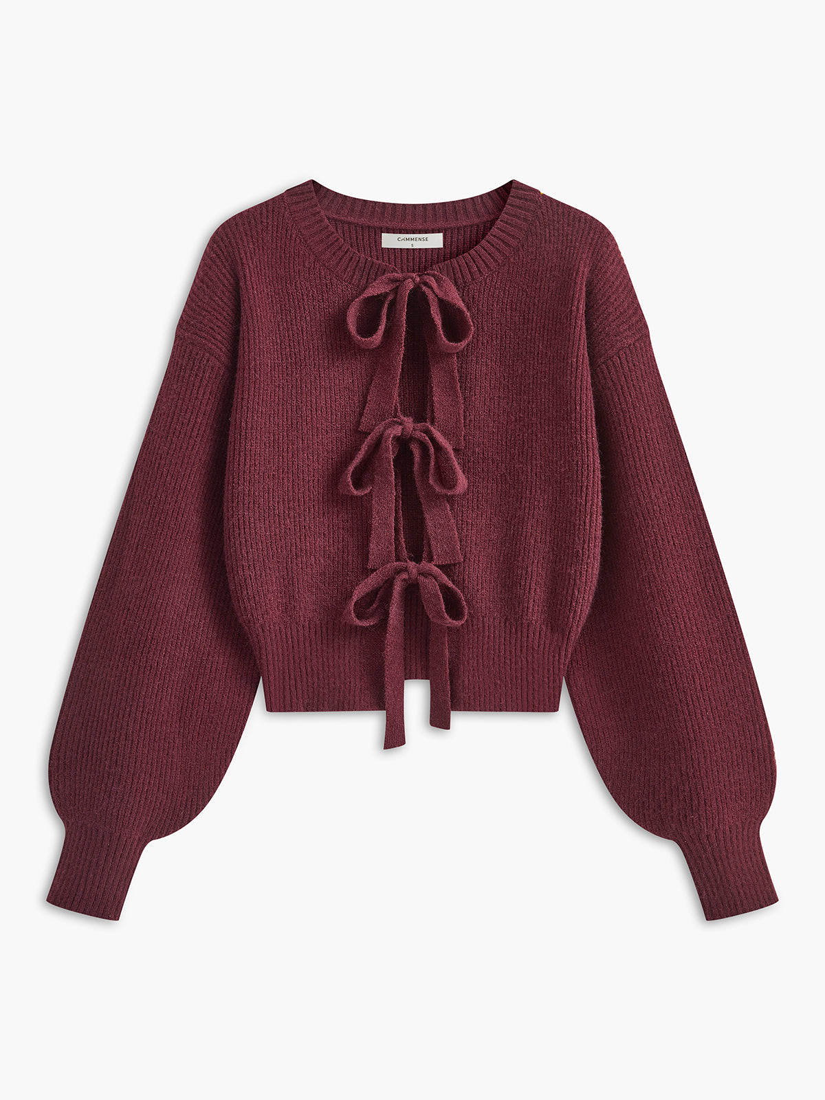 Lace Up Bow Cardigan-Massicos