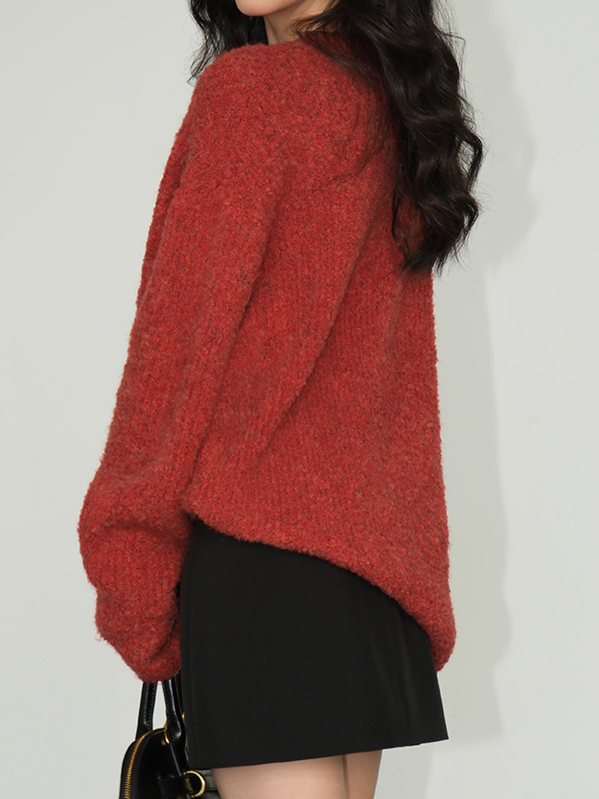 Wool-Blend Elegant Ribbed Sweater-Massicos