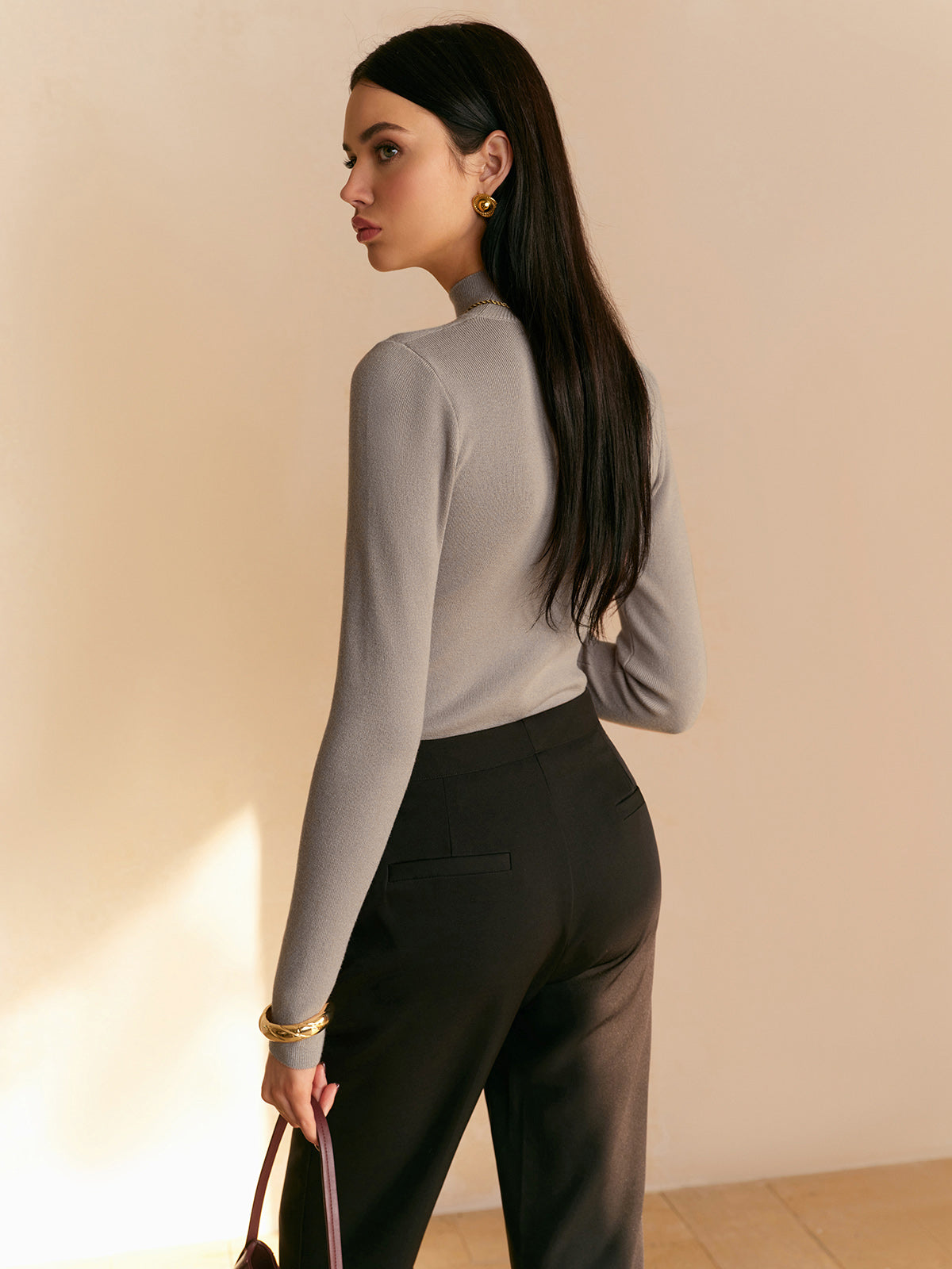 Everyday Long Sleeve Knit Top-Massicos