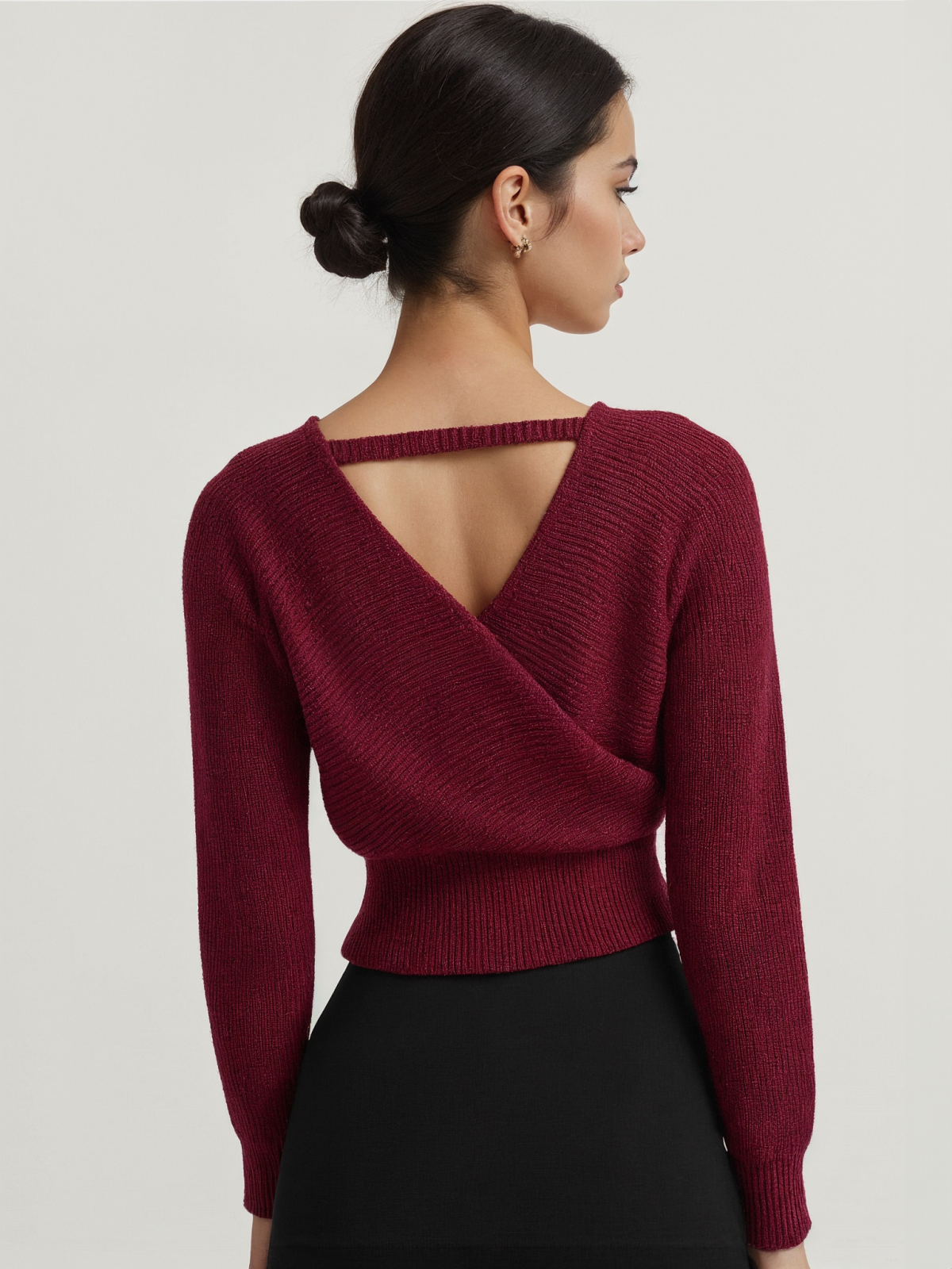 Criss Cross Cinched Sweater-Massicos