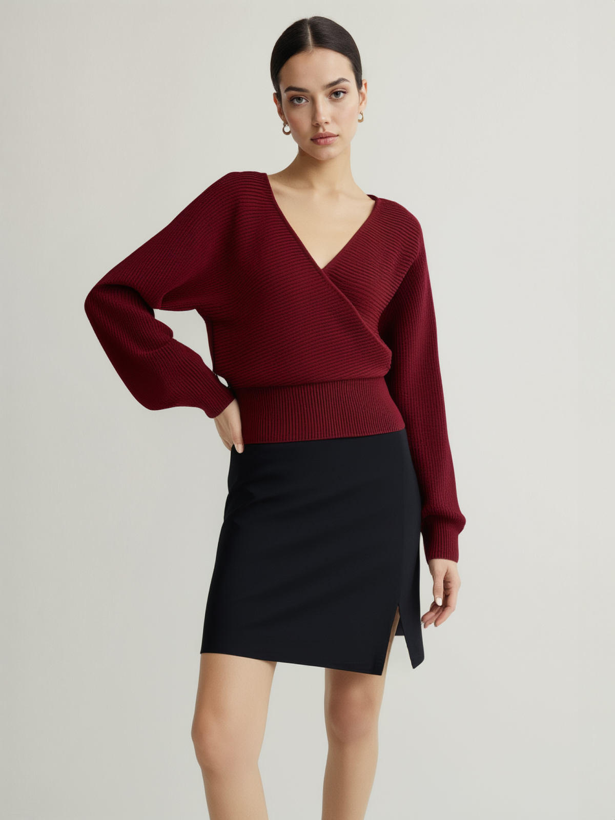 Criss Cross Cinched Sweater-Massicos