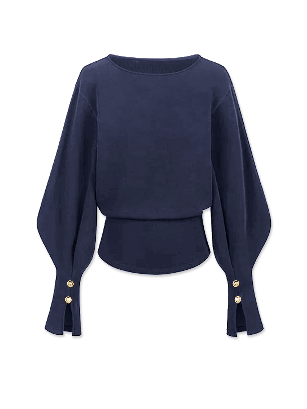Bell Sleeve Cinched Sweatshirt-Massicos